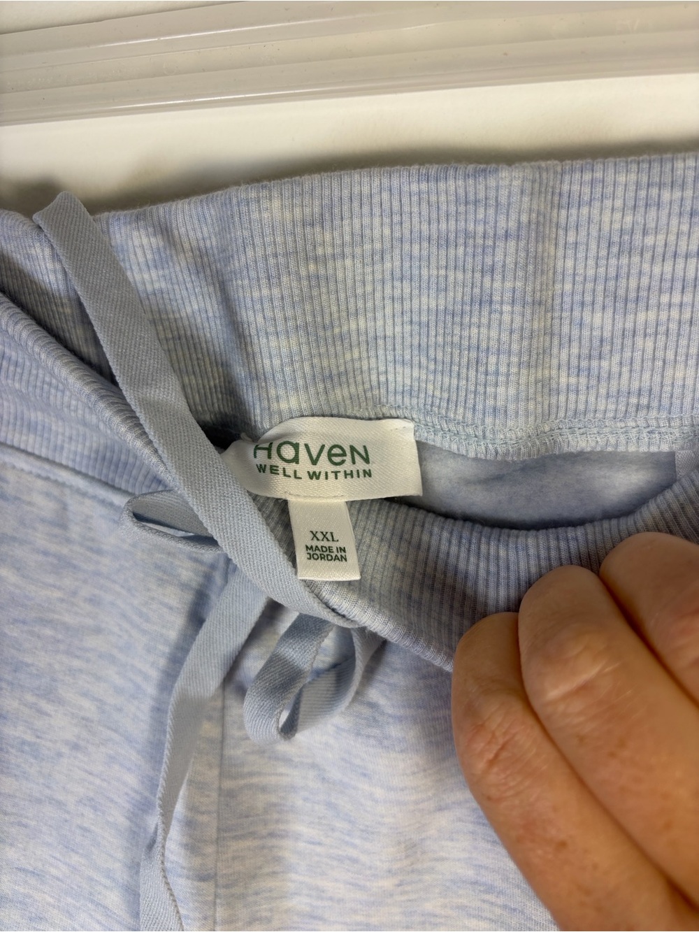 Haven Well Within Fleece Wide Leg Drawstring Pants - Heather Blue - NWOT - XXL - Picture 4 of 7